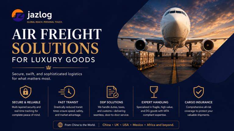 Air freight luxury goods from China