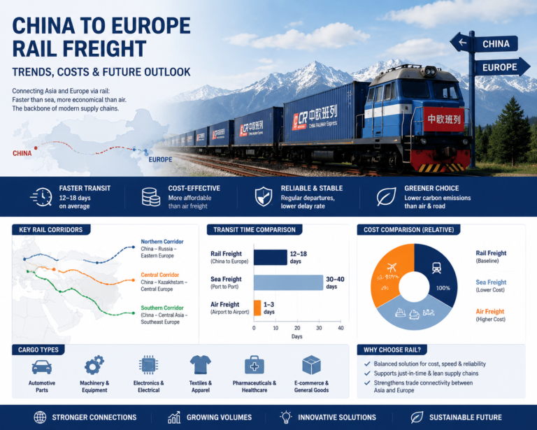 China to Europe rail freight