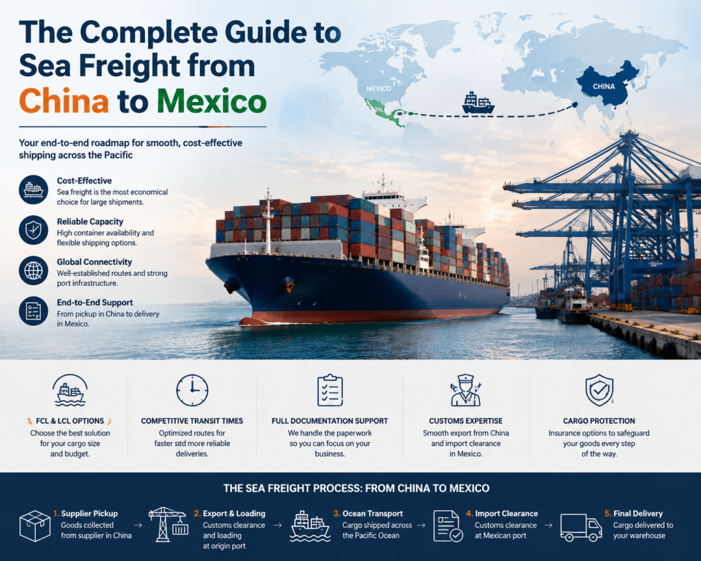 China to Mexico sea freight