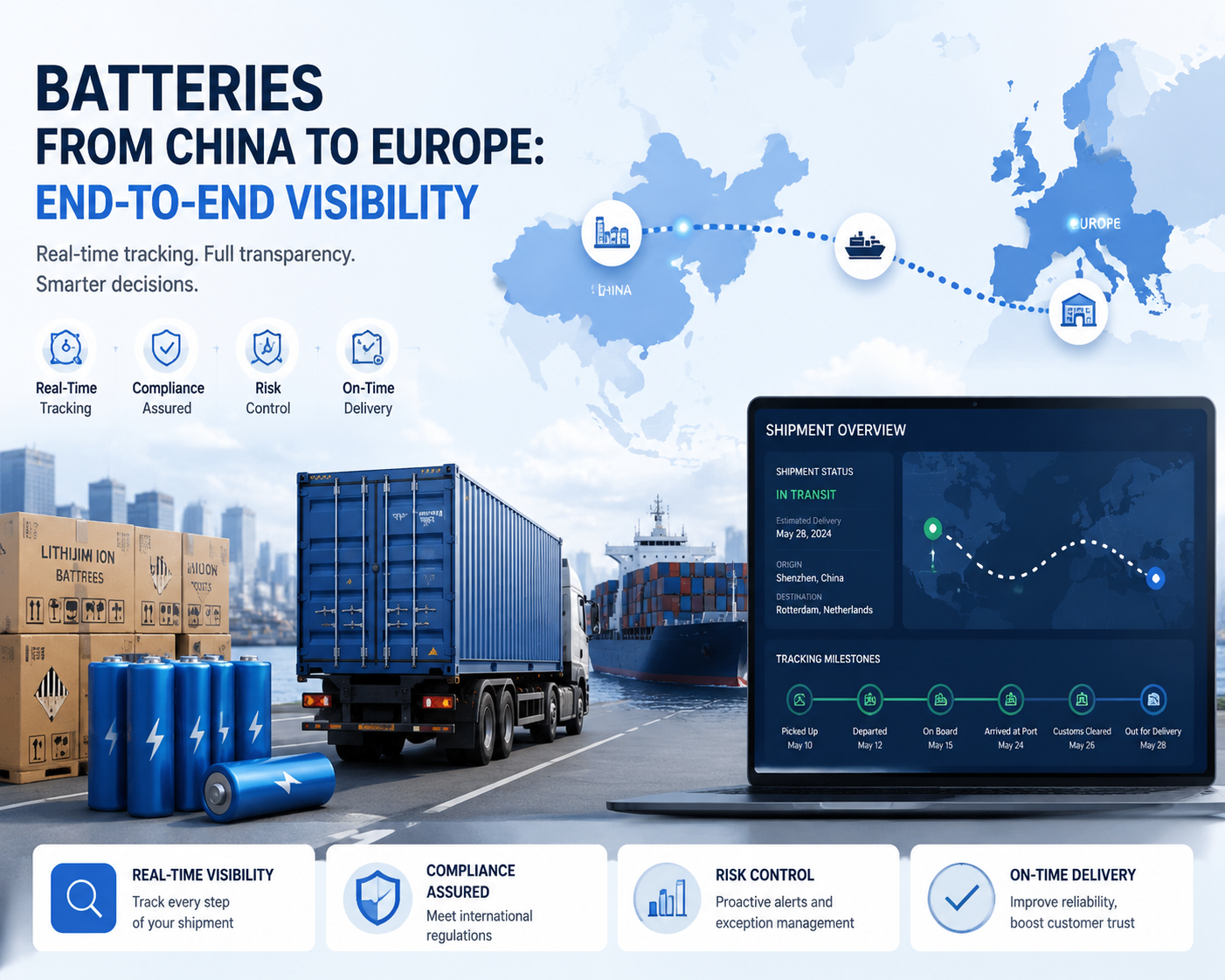 Batteries from China to Europe