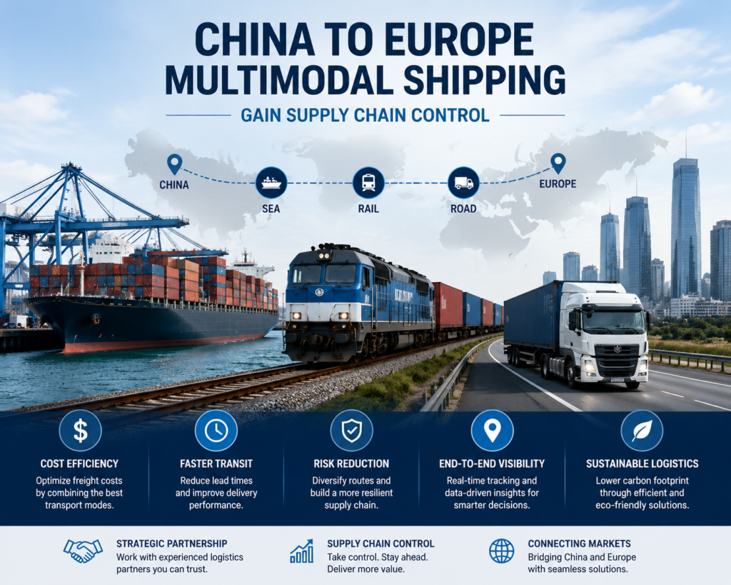 China to Europe Multimodal Shipping