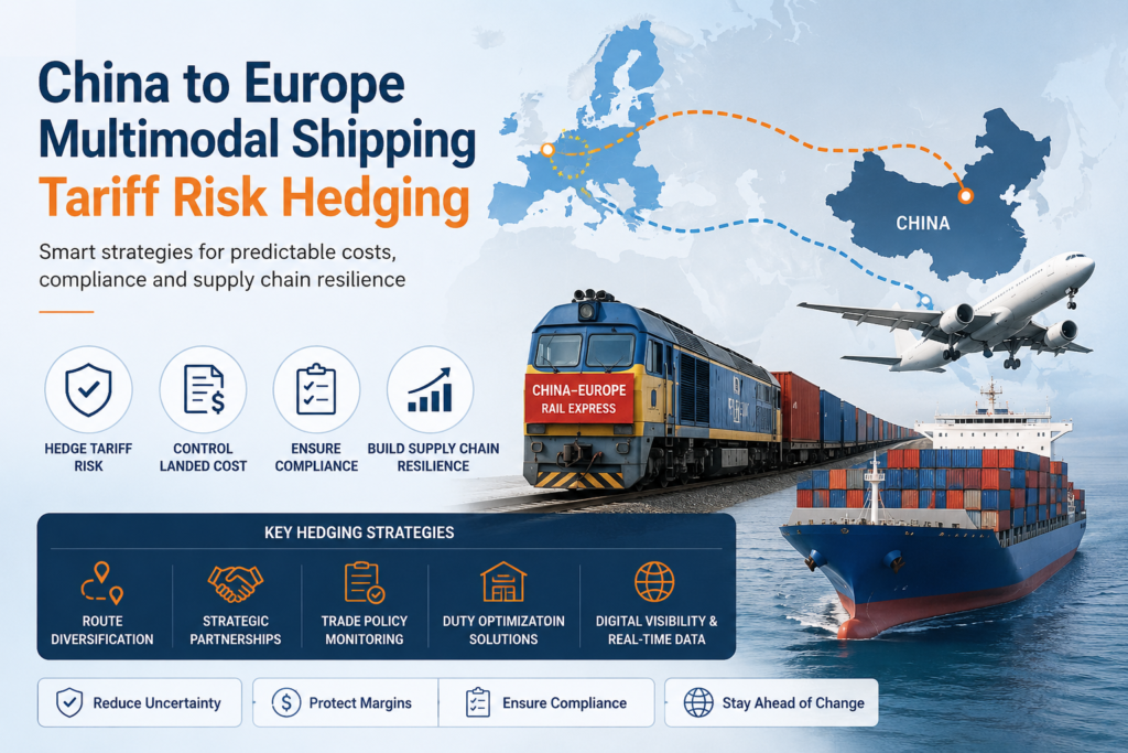 China to Europe multimodal shipping