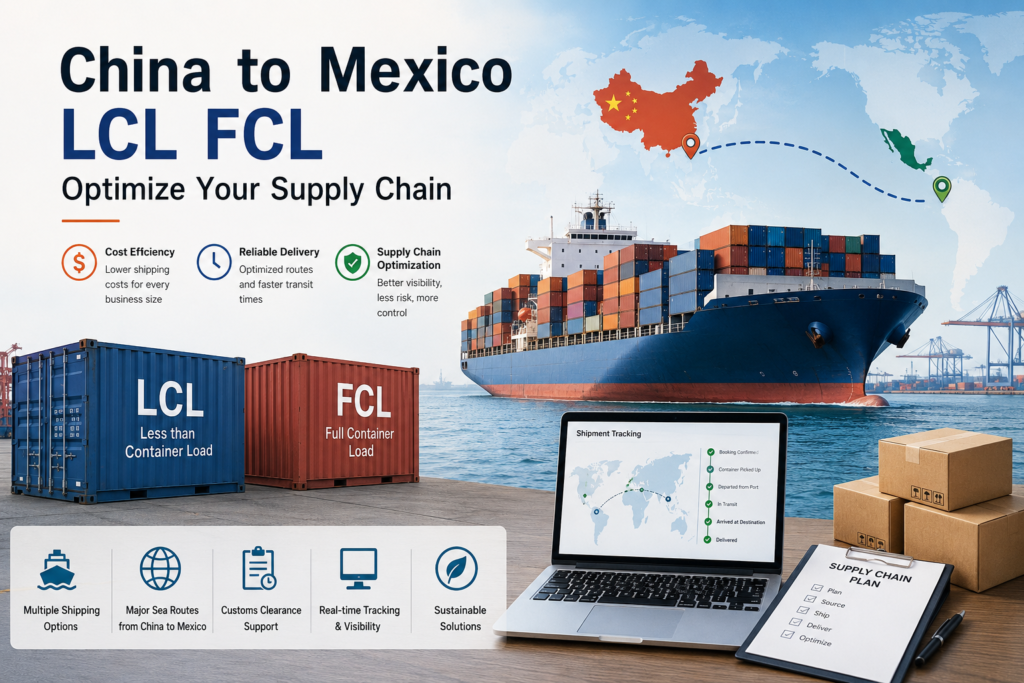 China to Mexico LCL FCL