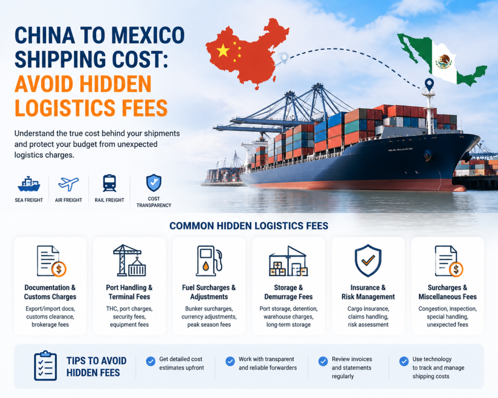 China to Mexico Shipping Cost