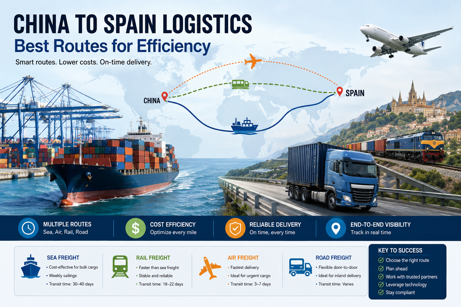 China to Spain logistics
